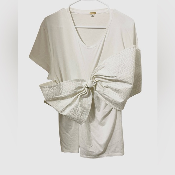 💙JOHANNA ORTIZ WHITE BOW TOP. - Picture 5 of 11